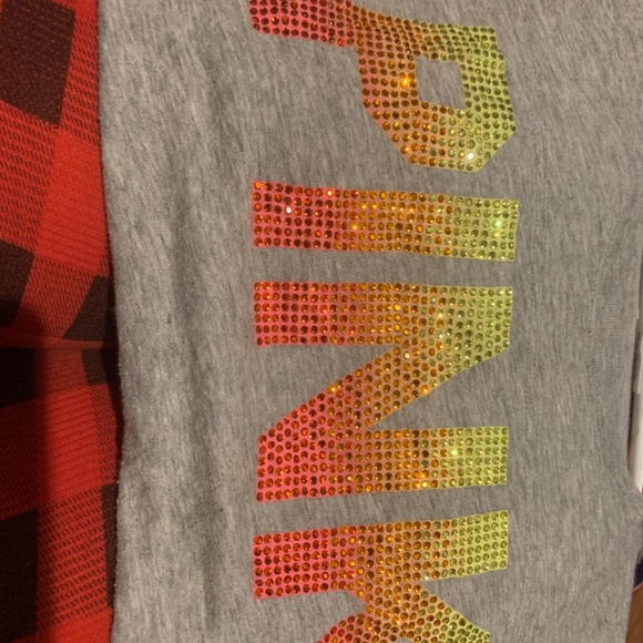 Vs PINK OMBRÉ Bling Tee - Picture 2 of 2